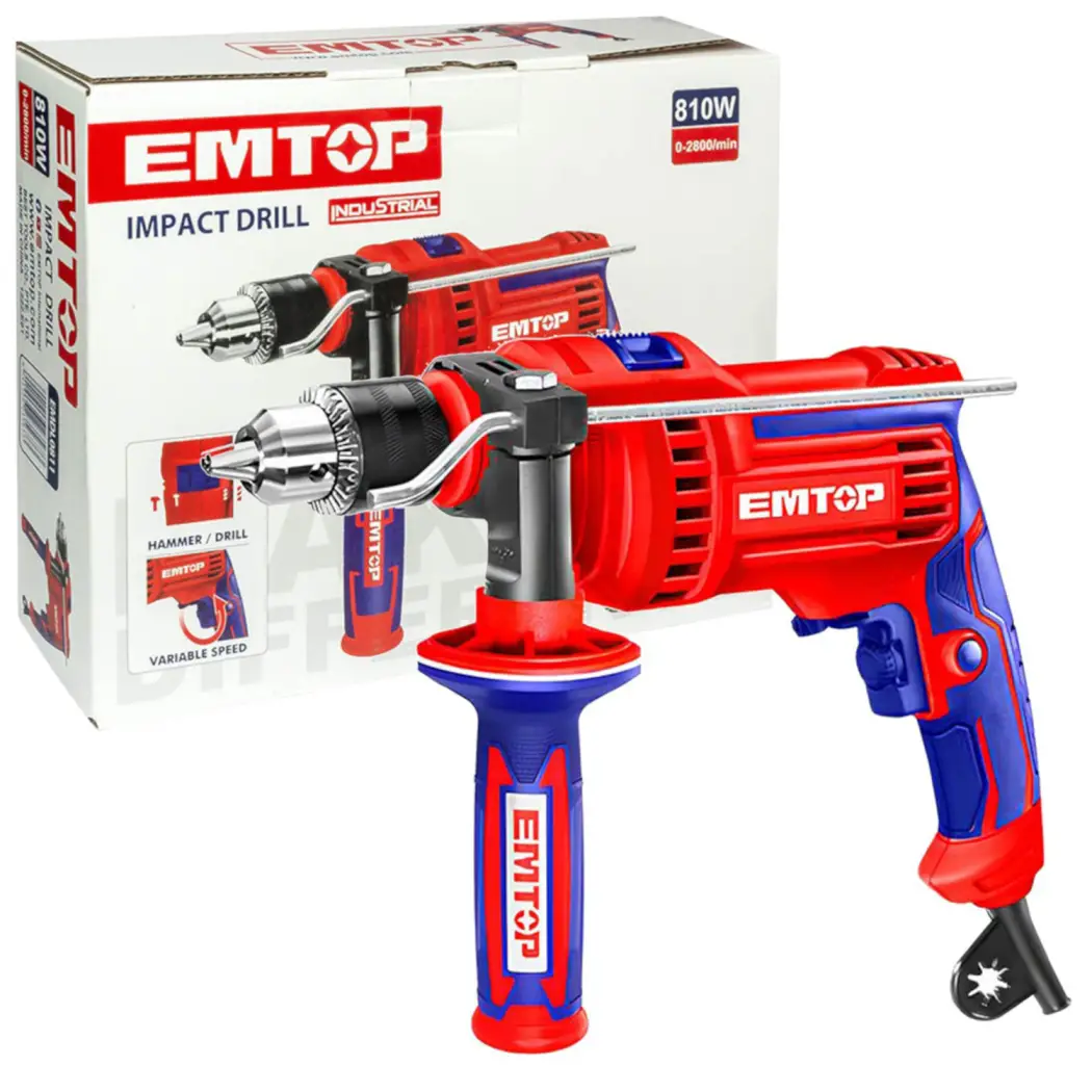 دریل چکشی 810 وات EMTOP مدل EMDL0811