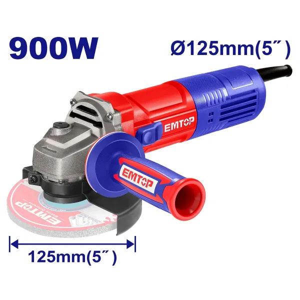 مینی فرز 900 وات 125 میلیمتر Emtop مدل EAGR09051