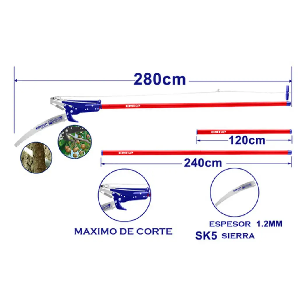 اره درخت بر دسته بلند امتاپ مدل EPSR252804