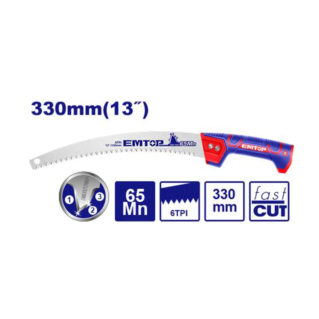 اره درخت بر دستی 33 سانتی متر emtop مدل EHASP3301