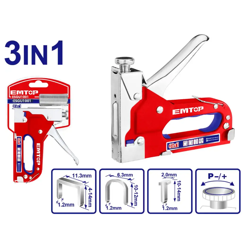 میخکوب و منگنه کوب سه کاره EMTOP مدل ESGU1001