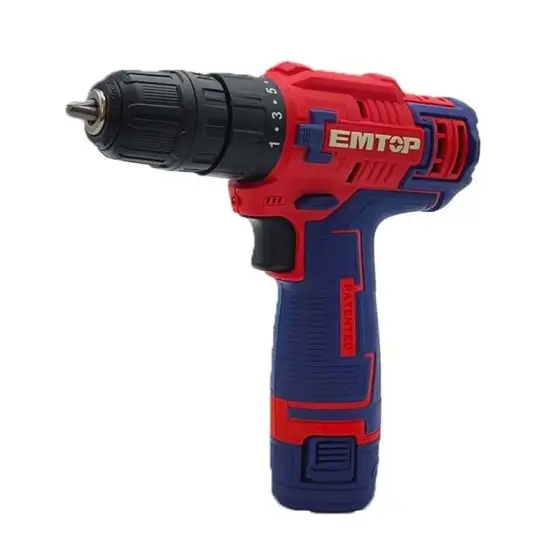 ست‌ دریل شارژی 96 پارچه 12 ولت EMTOP مدل EEDK09601