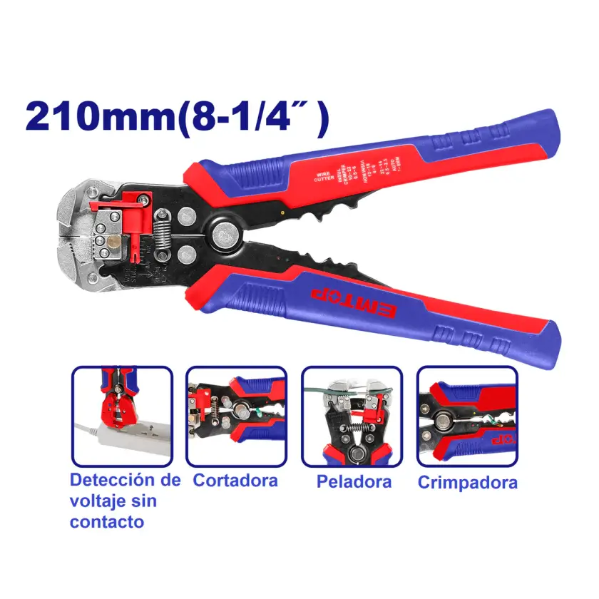 سیم لخت کن هوشمند با قابلیت تشخیص ولتاژ Emtop مدل EWSP102429