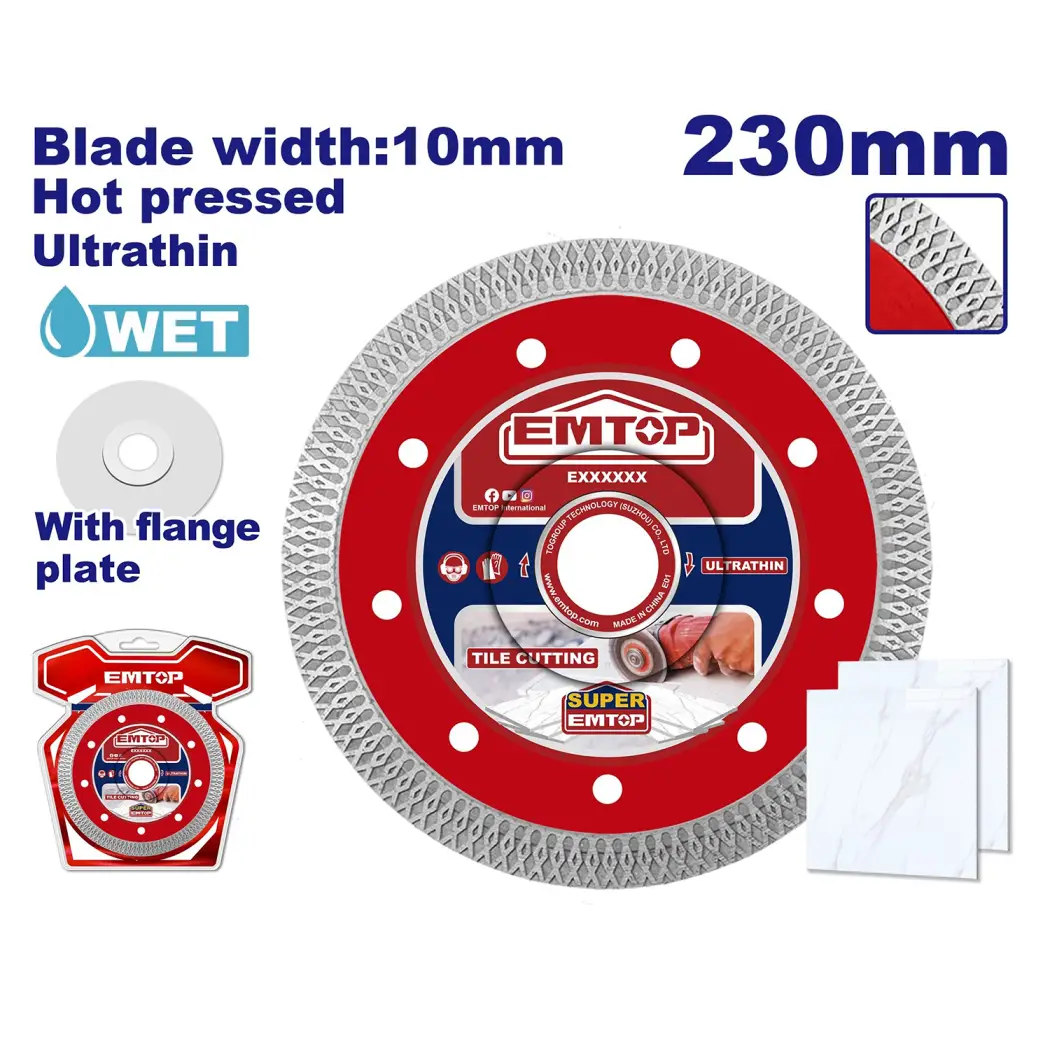 صفحه پرسلان بر 230 میلیمتر خشک و تر Emtop مدل EDDCH82301