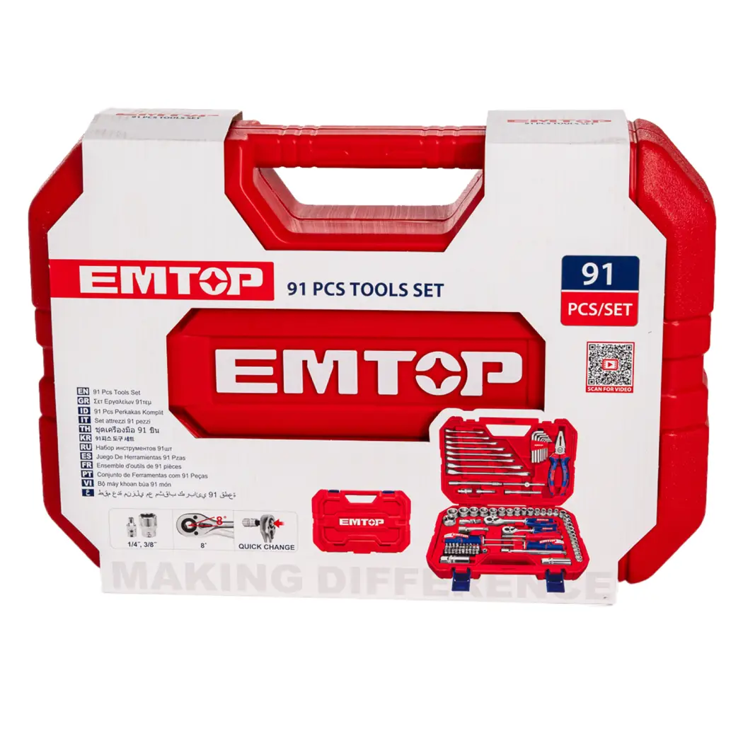 ست ابزار 91 تکه Emtop مدل EHTS00911