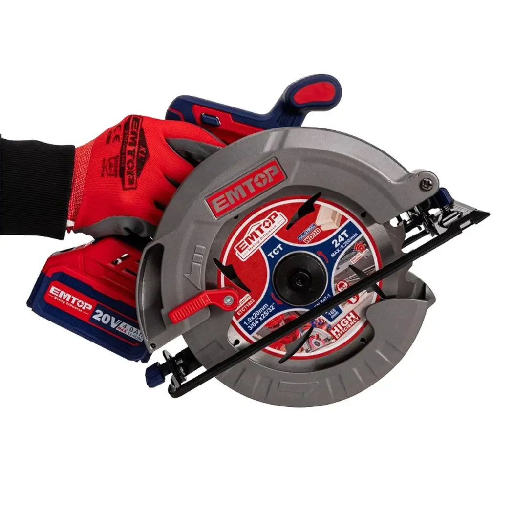 اره گردبر 185 میلی متر براش لس Emtop مدل ELCS18511