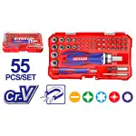 ست 55 تکه سری پیچ‌گوشتی امتاپ مدل EBST05502