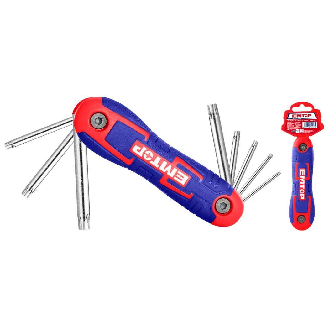 ست آچار ستاره ای 8 پارچه چاقویی Emtop مدل EHKY4083