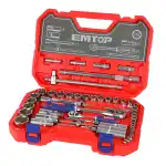 جعبه 51 پارچه سوکت 14″ و 12″ Emtop مدل ESKT42511