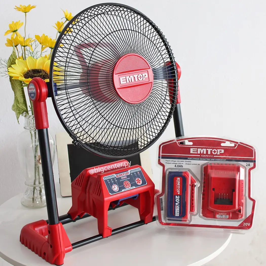 پنکه دومنظوره شارژی-برقی Emtop مدل ELFN2001
