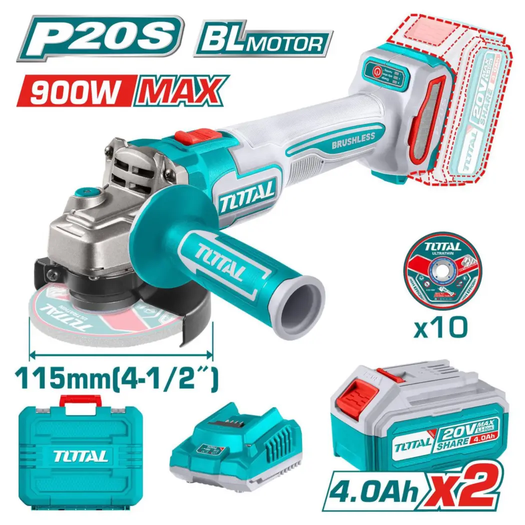 مینی فرز شارژی 20 ولت توتال مدل TAGLI211542