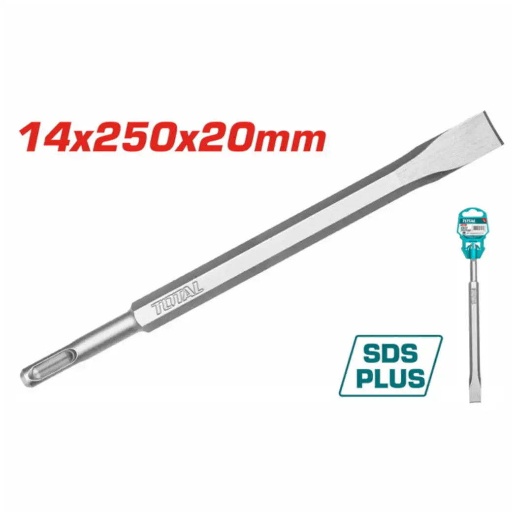 قلم تخریب SDS-Plus نوک 20 میلی‌متر صنعتی TOTAL مدل TAC15121411