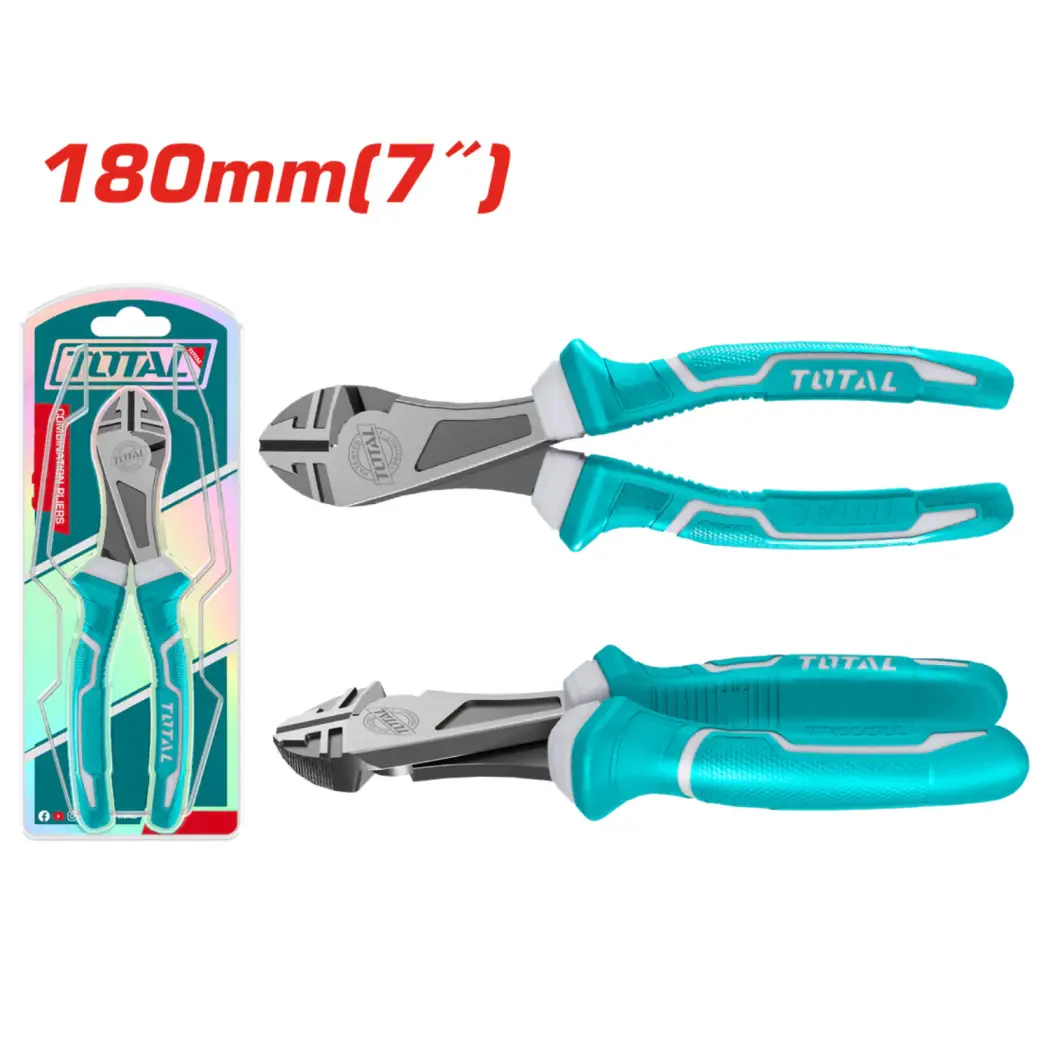 انبر کله‌گاوی 7 اینچ (180 میلی‌متر) صنعتی TOTAL مدل THT1776P