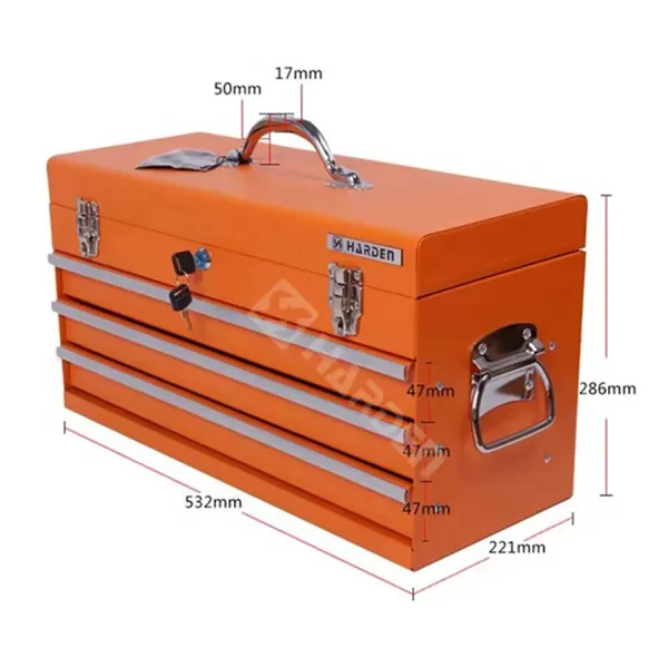 جعبه ابزار فلزی کشویی هاردن مدل 520204