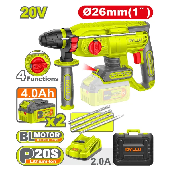 دریل بتن‌کن شارژی براشلس دایلو مدل DTLM1B262