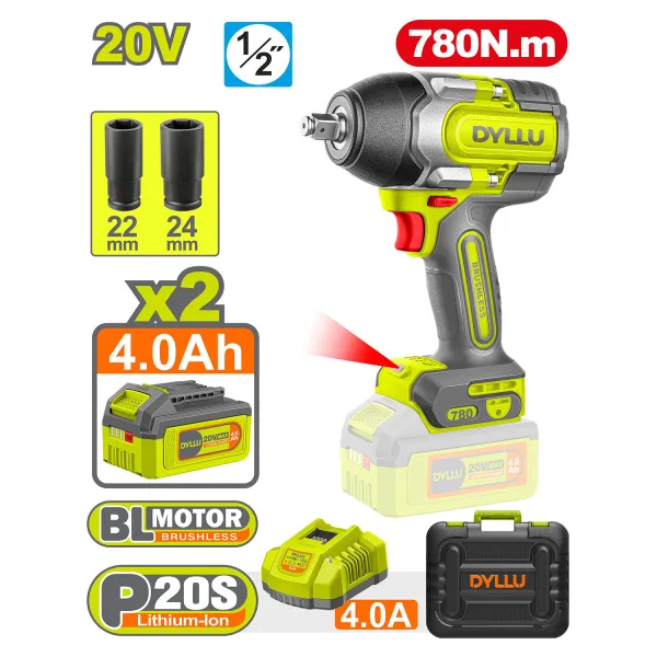 بکس شارژی دایلو 780 نیوتن مدل DTCD1B78