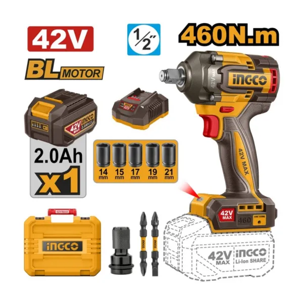 بکس شارژی 460 نیوتون اینکو مدل CIWLI42461
