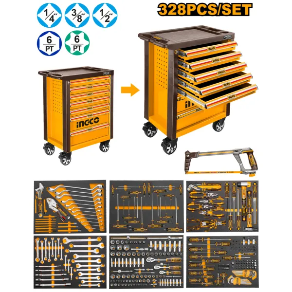ست ابزار کارگاهی 328 عددی اینکو مدل HTCS273281